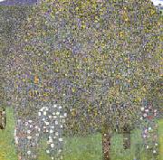 Gustav Klimt Rose Bushes Under the Trees Germany oil painting artist